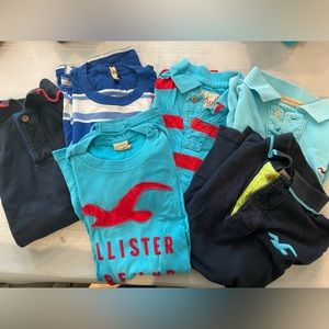Hollister Mens polos and t-shirts 6 pack